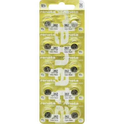 Renata 362.MP-E Gombelem 362 Ezüstoxid 24 mAh 1.55 V 10 db (X703815)