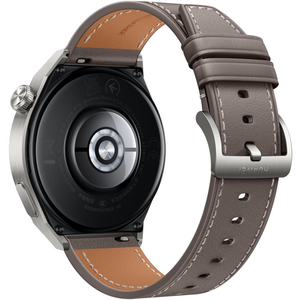 Huawei Watch GT 3 Pro Titanium okosóra, Titánium óratok, szürke bőrszíj (55028467)