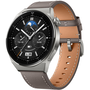 Huawei Watch GT 3 Pro Titanium okosóra, Titánium óratok, szürke bőrszíj (55028467)