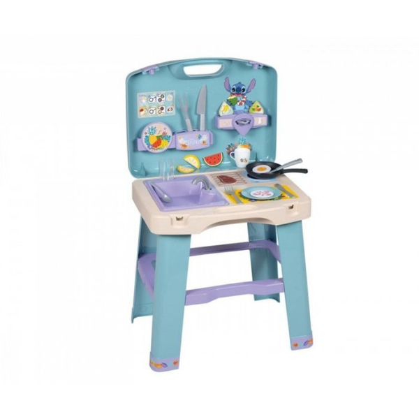 Smoby : Stitch összecsukható kiskonyha 20 kiegészítővel (7600311909)