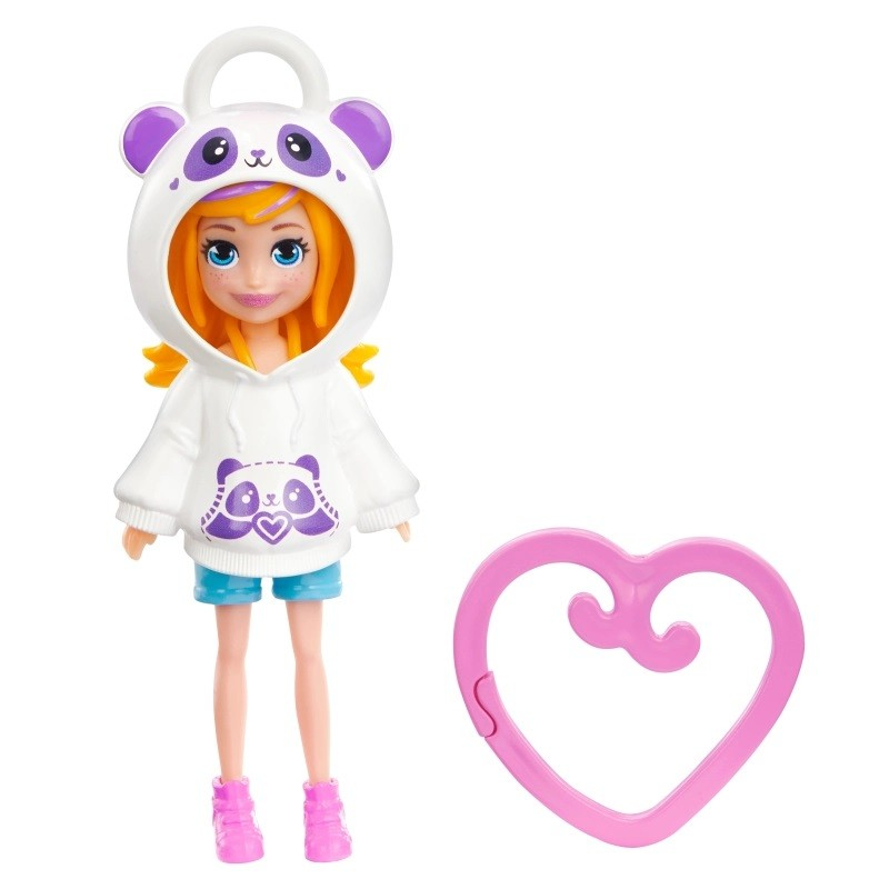 Mattel Polly Pocket Friend Clips - Panda medál (HKV98/HKW00)