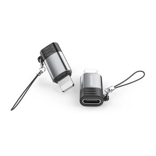 AWEI Adaptér A11 USB-C/Lightning šedý