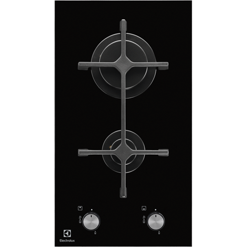 Electrolux EGC3322NVK Вградена газова котлона с 2 зони, черна