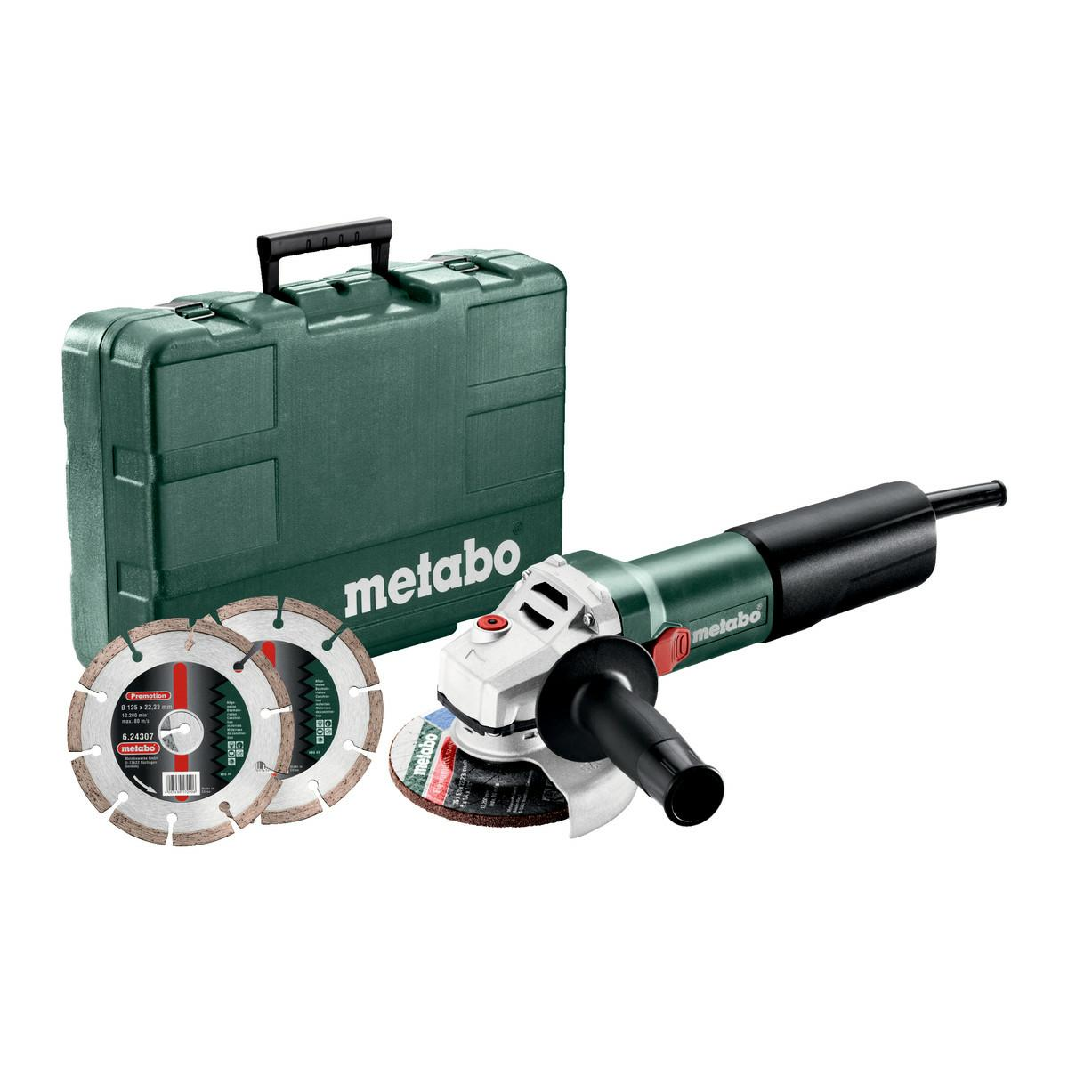 Metabo WQ 1100-125 Set Sarokcsiszoló - 125 mm, 1100 W, Kofferben (610035510)