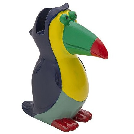 WEDO Brillenhalter Tukan, Polyresin, Bunt, 8 x 3,7 x 9,2 cm