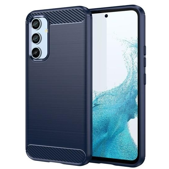 Gigapack Samsung Galaxy A54 5G (SM-A546) szálcsiszolt, karbon mintás tok sötétkék (GP-136381) (GP-136381)