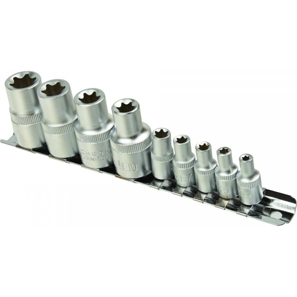 Geko 9EL.KPL.NASADEK TORX E4-16,1/4&1/2"NA LISTWIE GEKO(20) G10166 GEKO