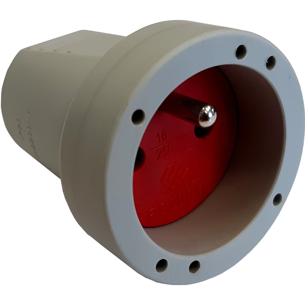 Gniazdo przenośne PCV IP20 250V~ 16 A szare 12138