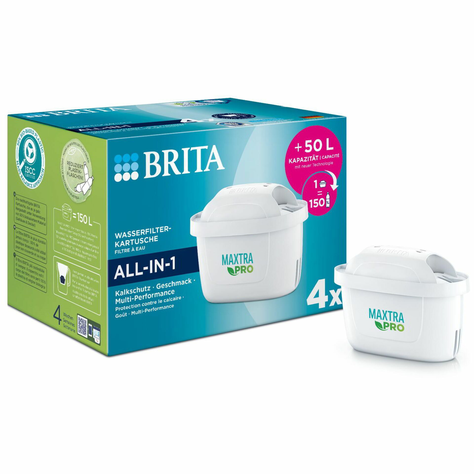 Brita Maxtra PRO ALL-IN-1 Vízszűrő szűrőbetét 4db (122 027)