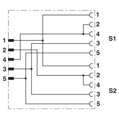 Phoenix Contact 1514016 Érzékelő-/működtető elosztó és adapter Pólusszám: 4 5 db (1514016)