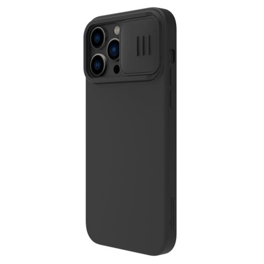 Nillkin CamShield Silky Apple iPhone 14 Pro szilikon tok fekete (69899) (NI69899)