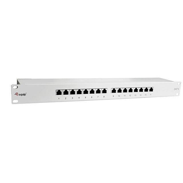 Equip Patch panel CAT6 UTP 16 PORT 1U 19
