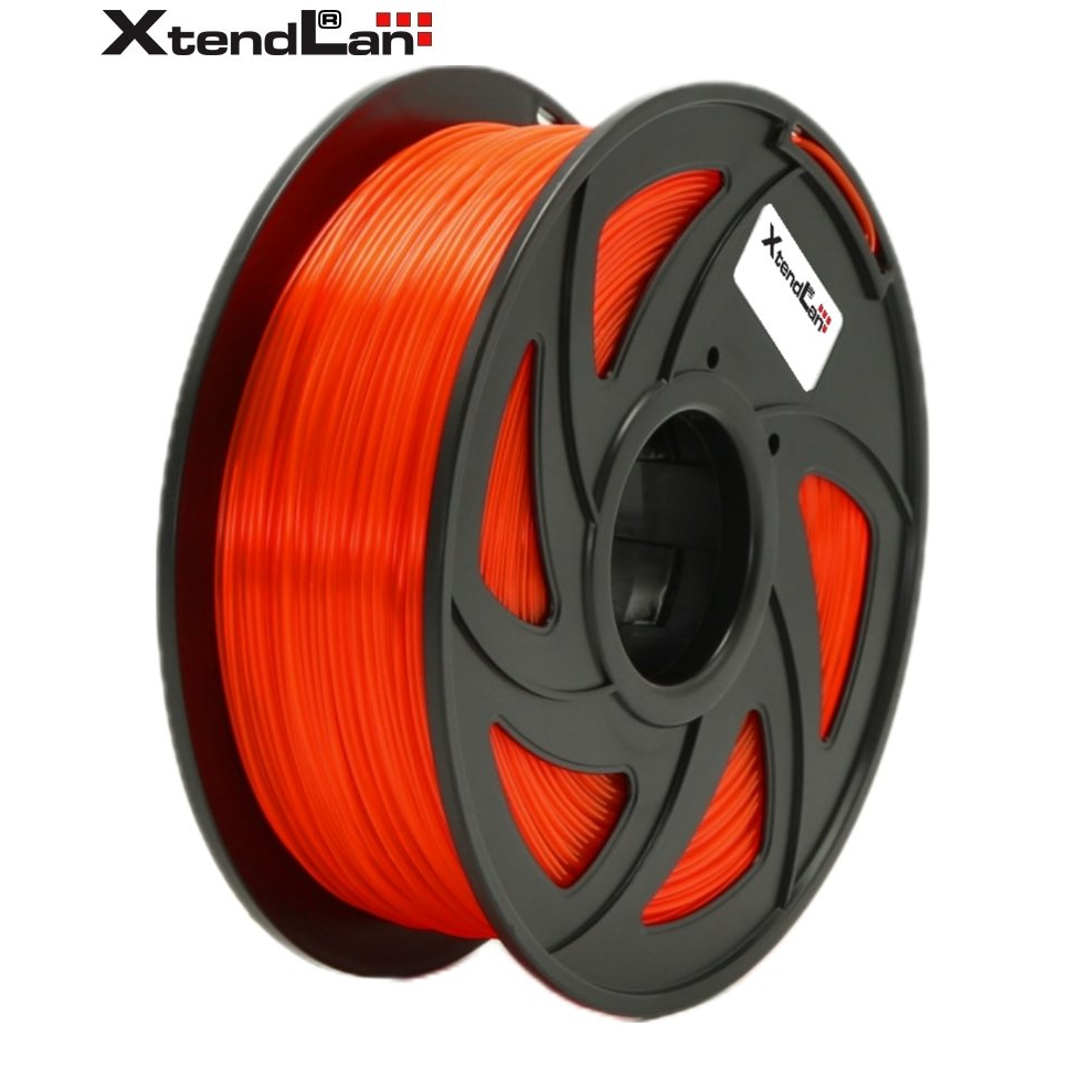 XtendLAN 3DF-PETG1.75-TOR Filament PET-G 1.75mm 1kg - Átlátszó narancssárga (3DF-PETG1.75-TOR 1KG)