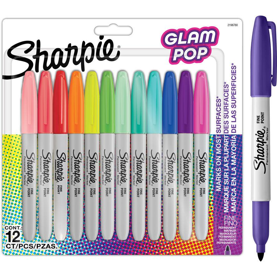 Sharpie 2198780 Glam Pop Fine Dekormarker készlet - Vegyes színek (12 db / csomag) (2198780)