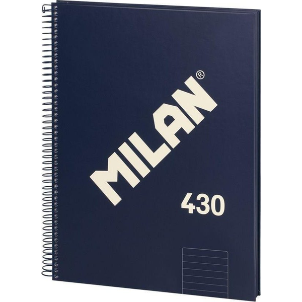 Paq/3 Cuaderno Espiral A4+ 80h 95g. Pauta 7mm Microperforado Color Azul