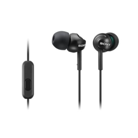 Sony MDR-EX110AP fekete in-ear fülhallgató mikrofonnal