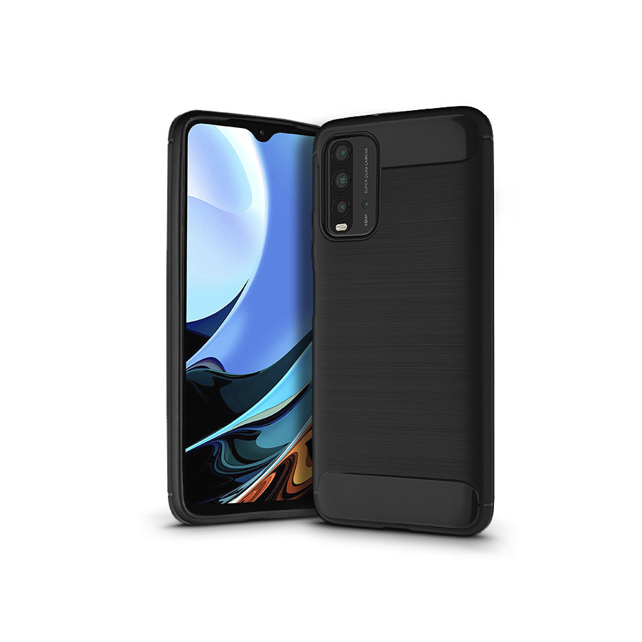 Xiaomi Redmi 9T/Poco M3 szilikon hátlap - Carbon - fekete (PT-6123)