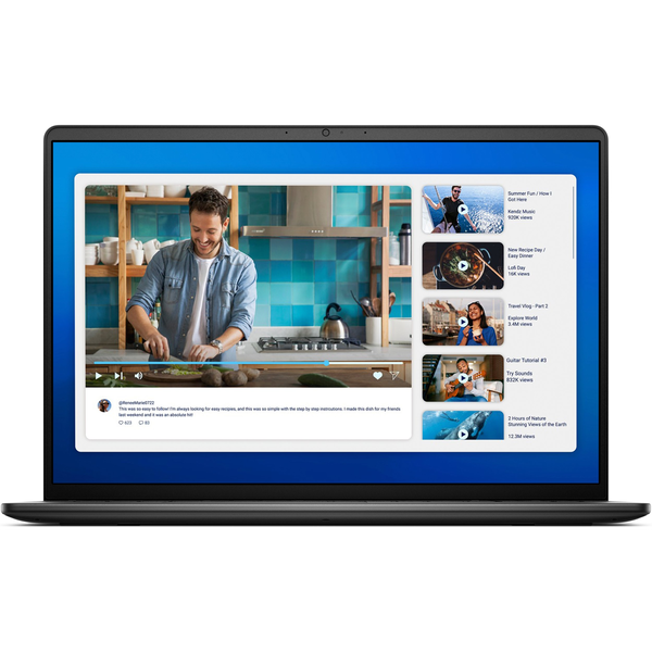DELL DC16250 Intel Core 5 120U Computer portatile 40,6 cm (16") Full HD+ 8 GB DDR5-SDRAM 512 GB SSD Wi-Fi 6 (802.11ax) Windows 11 Home Nero