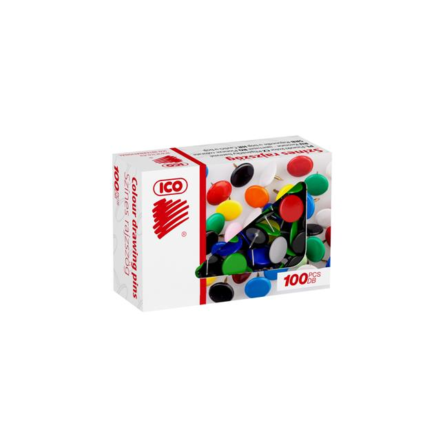 ICO 224 Rajzszeg - Színes (100 db / csomag) (7360012001/7360012000)