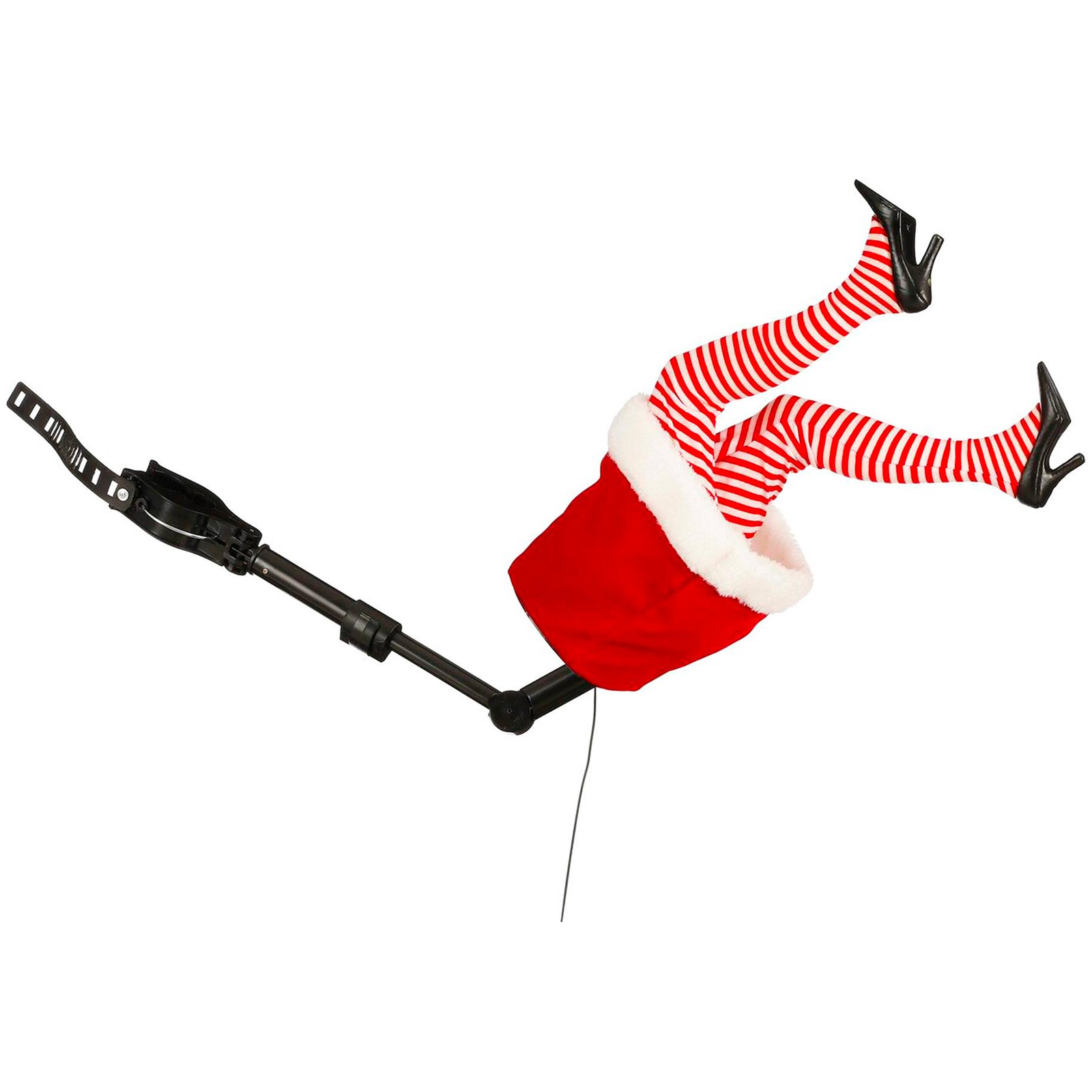 LAALU Mikulásné mozgó lábak karácsonyfához, 35 cm (LAU-6188)