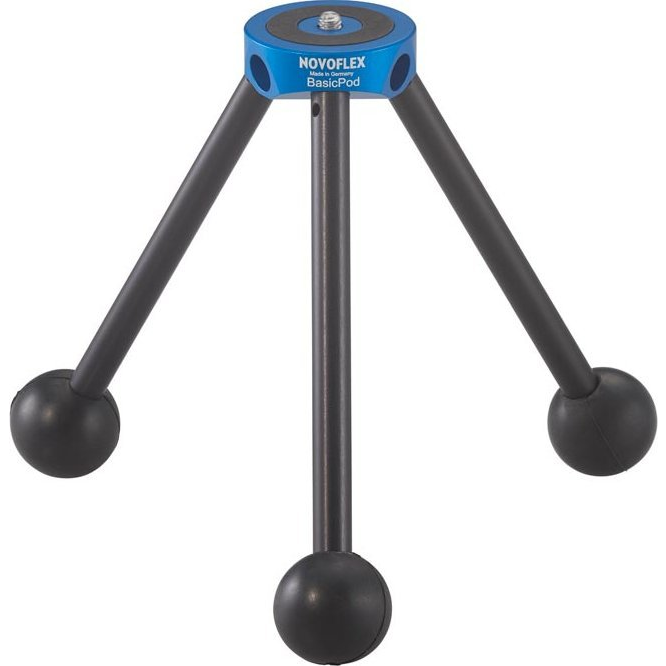 Novoflex Háromlábú állvány Munkamagasság=4.7 - 14.5 cm Fekete, Kék (BP)