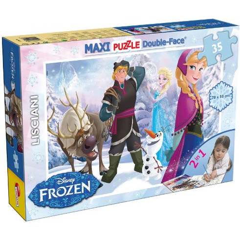 Jégvarázs 2 az 1-ben maxi 35db-os puzzle és színező 70x50cm - Lisciani (46867)