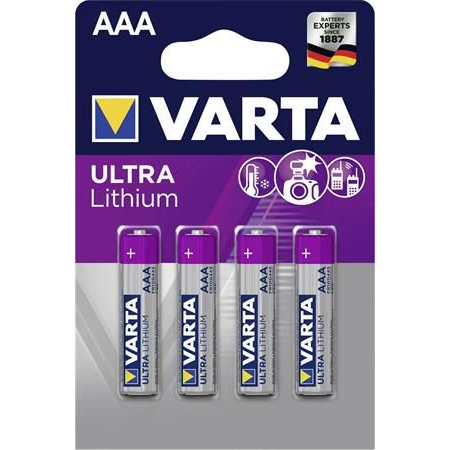 Varta Ultra Lithium AAA elem (4db/csomag) (6103301404) (V6103301404)