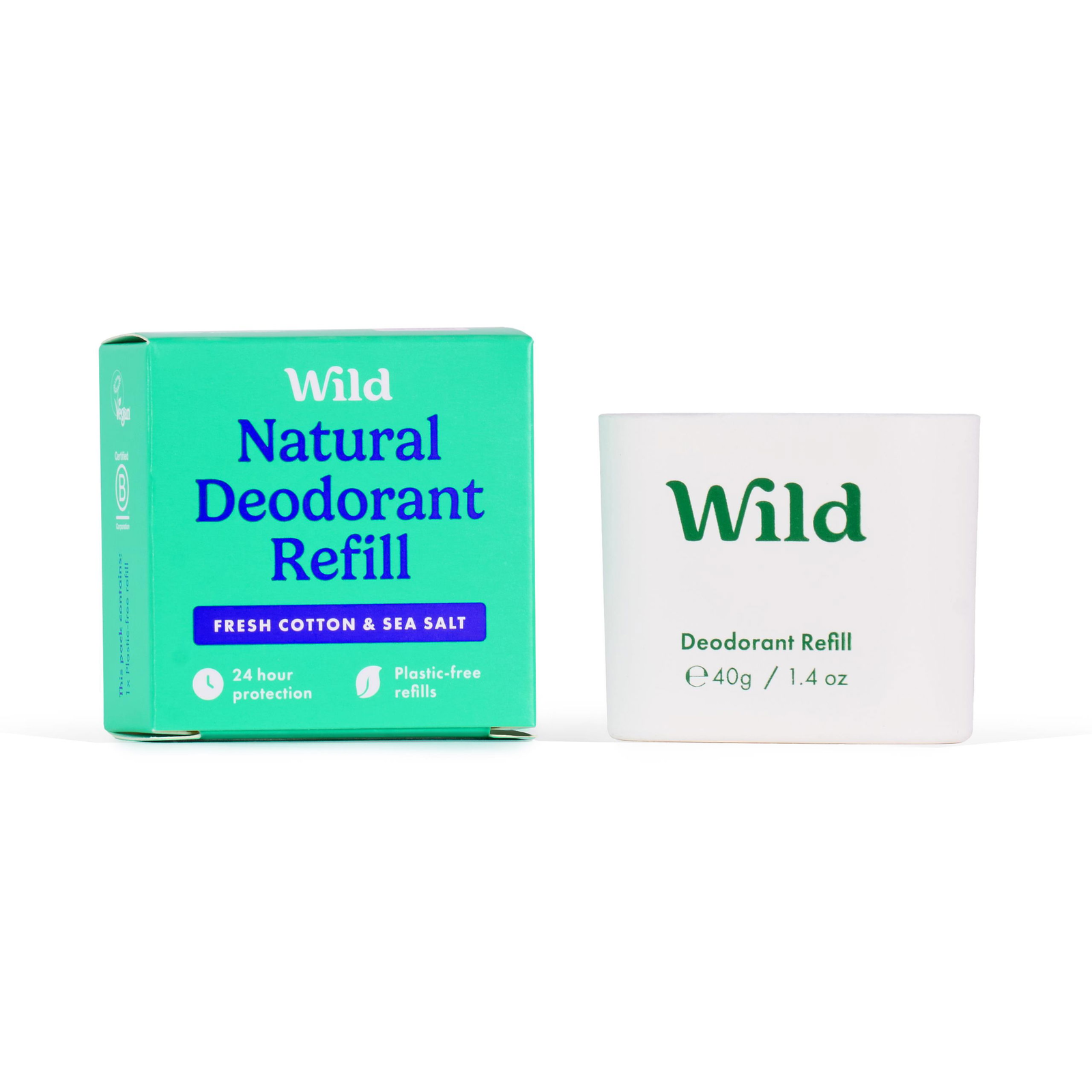 WILD Refill Fresh Cotton & Sea Salt 40 g (5065003990555)