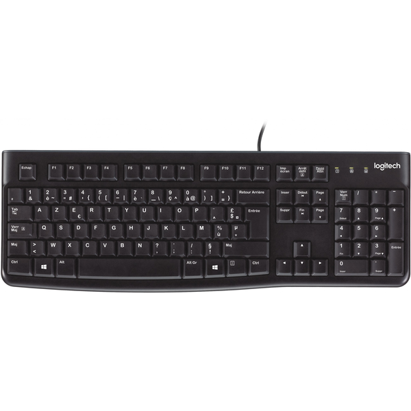 Logitech Keyboard K120 for Business клавиатура Универсален USB AZERTY Френски Черен