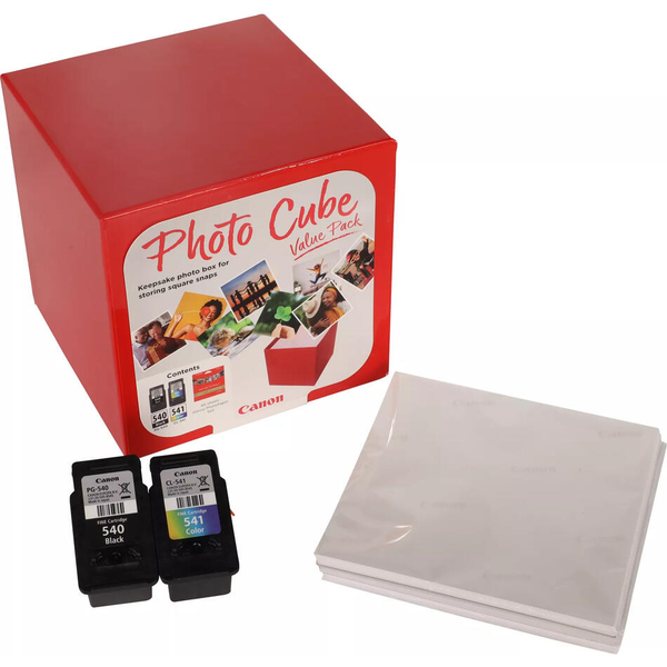 Комплект с мастилни касети и фотохартия Canon PG-540/CL-541 Photo Cube Value Pack