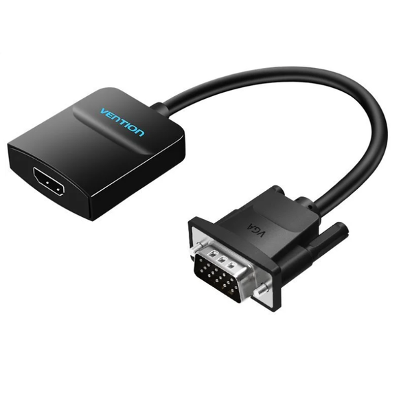 Vention ACNBB cavo e adattatore video 0,15 m VGA (D-Sub) HDMI + Micro-USB + 3.5mm Nero
