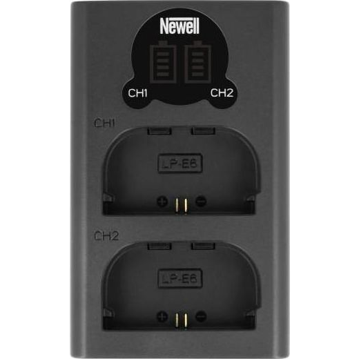 NEWELL DL-USB-C dupla töltő LP-E6 akkumulátorhoz