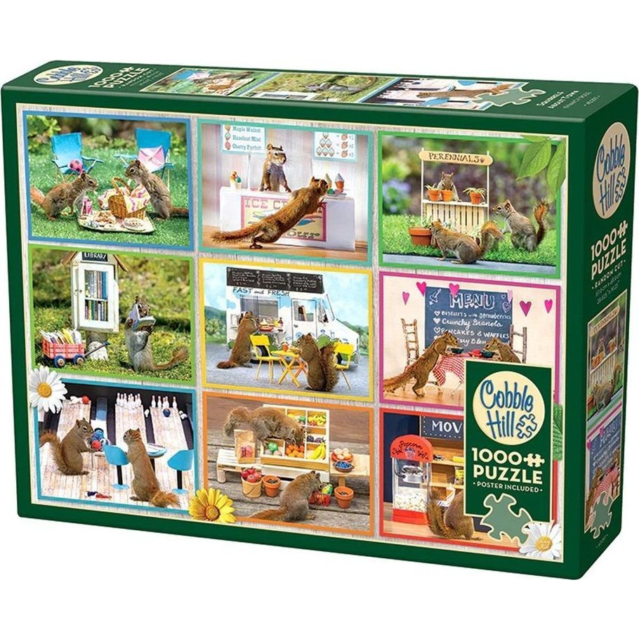 Cobble Hill 1000 db-os Puzzle - Squirrels Around Town 40297 (0625012402972)
