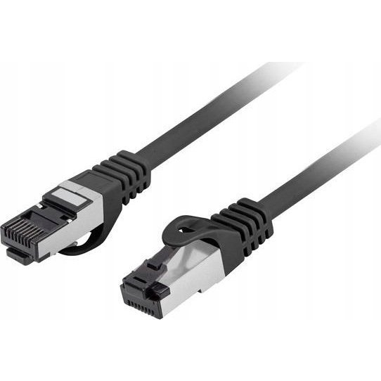 Patchcord Lanberg S/FTP kat.8.1 0,5 m LSZH CU fluke passed černý