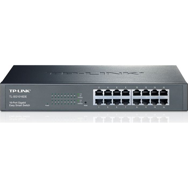 TP-Link TL-SG1016DE netværksswitch Administreret L2 Gigabit Ethernet (10/100/1000) Sort