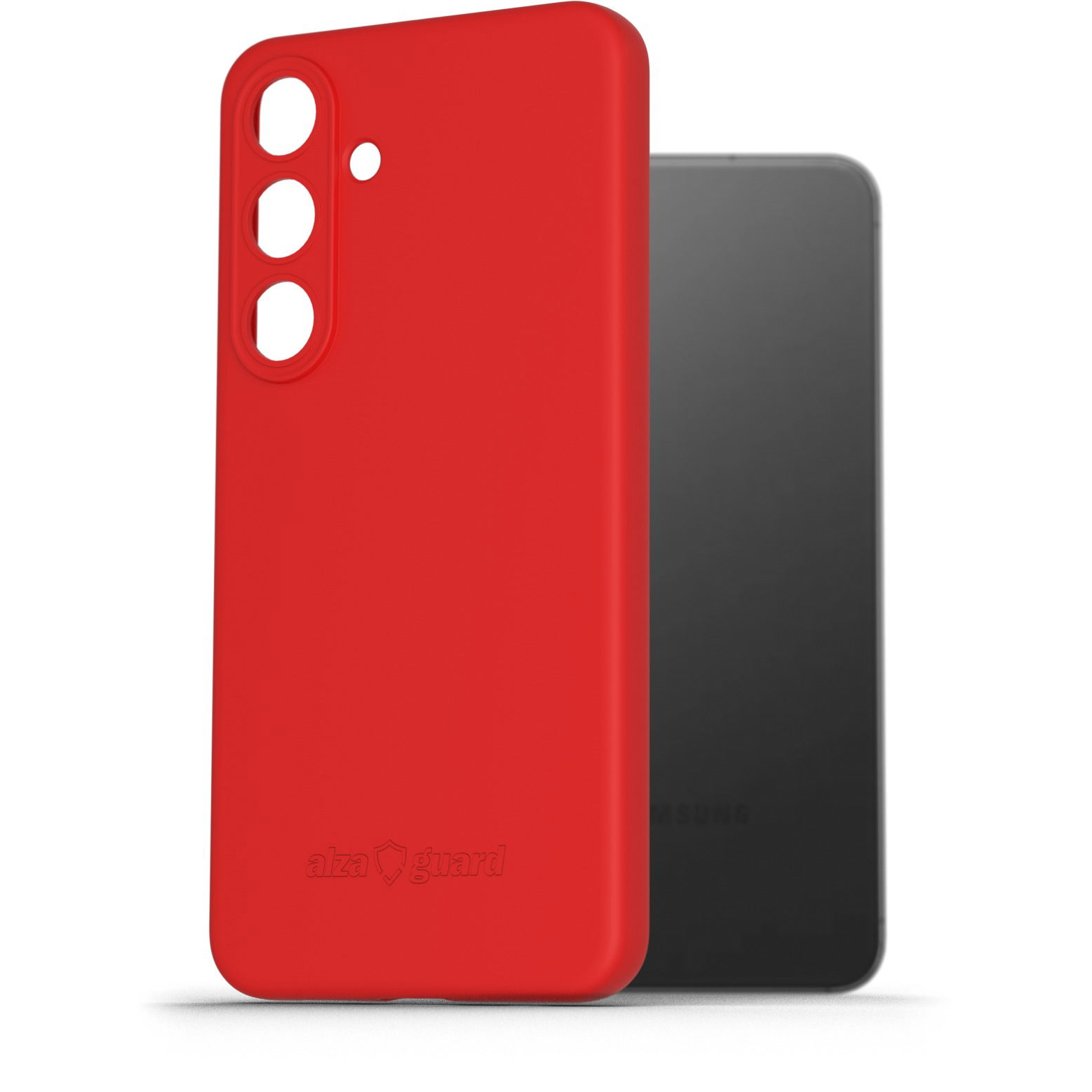 AlzaGuard Matte Samsung Galaxy S24 piros TPU tok (AGD-PCT356R)