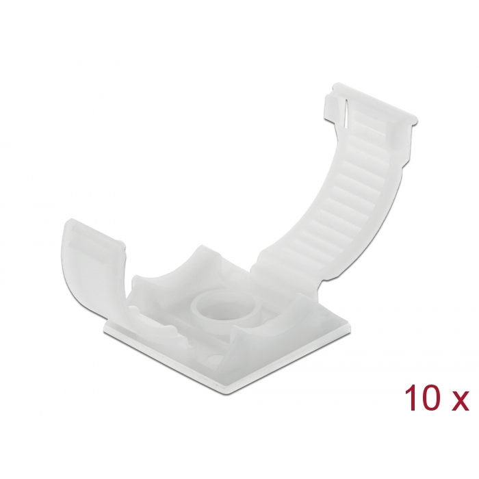 Delock lecsavarozható kábeltartó zárócsattal 10db (60178) (delock60178)