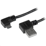 StarTech.com USB2AUB2RA2M USB кабел 2 м USB 2.0 USB A Micro-USB B Черен