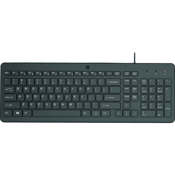 HP 150 Wired Keyboard tastatur Universel USB QWERTY Engelsk Sort