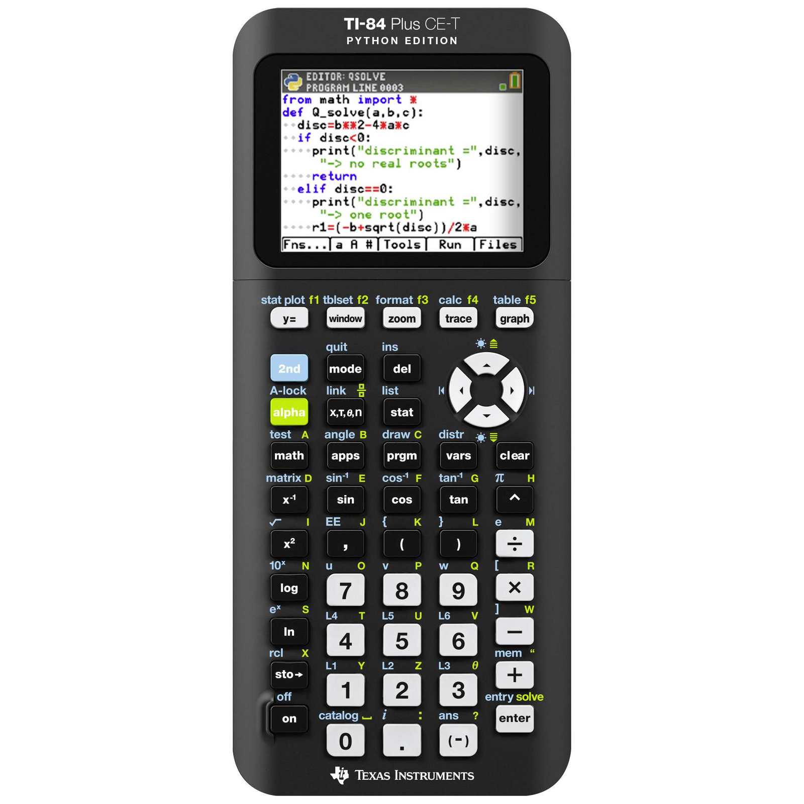 Texas Instruments TI 84 Plus CE-T Python Edition Grafikus számológép (TI 84CEPY)
