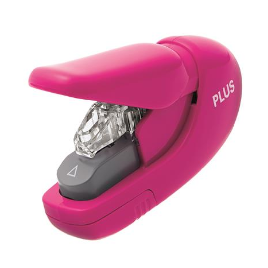 Plus 8 lap kapacitású Kapocs nélküli tűzőgép - Rózsaszín (31148)