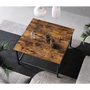 Songmics Stolik kawowy do salonu 80 cm rustykalny
