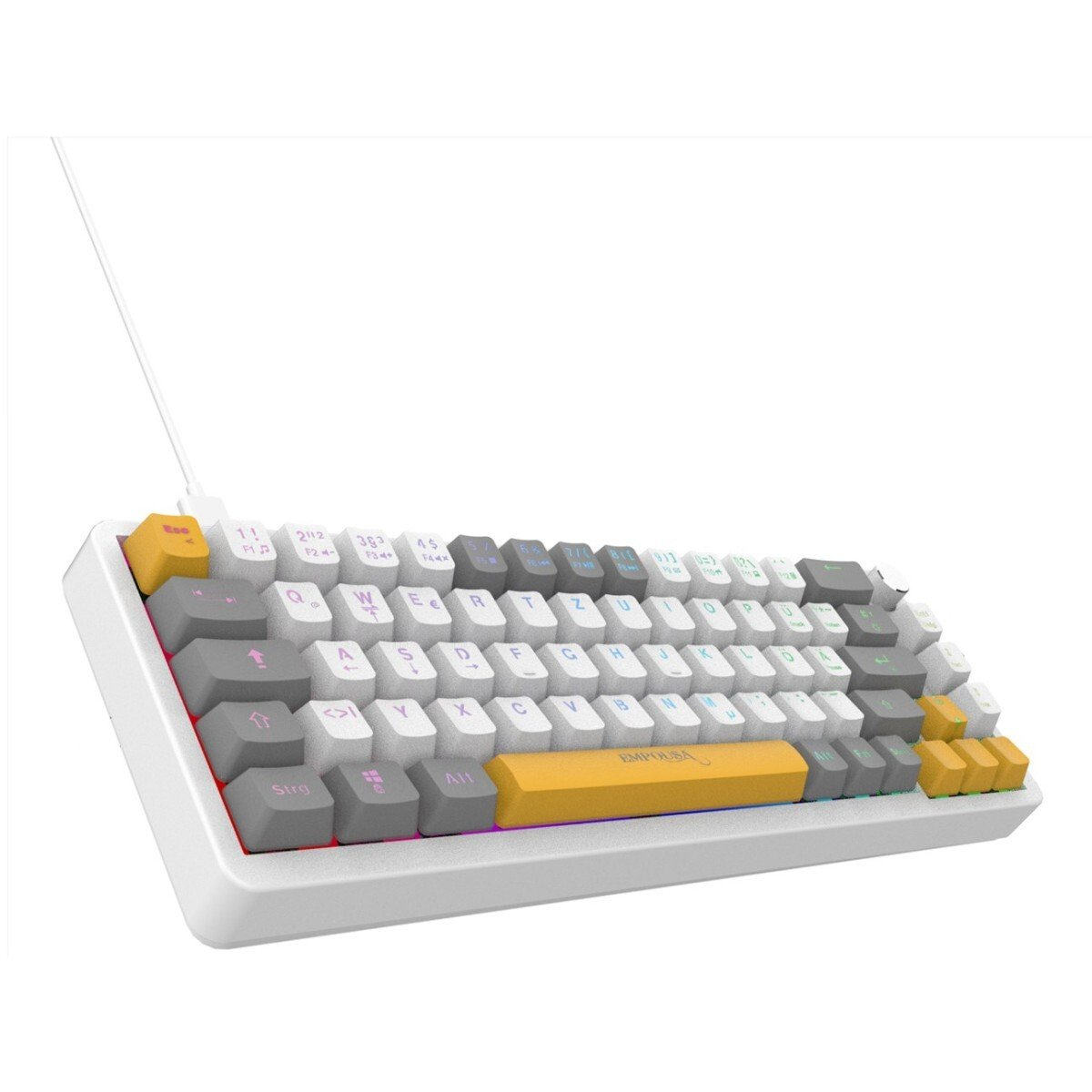 Клавиатура INCA RGB/RedSwitch/USB/Mechan. — IKG-457, бяла