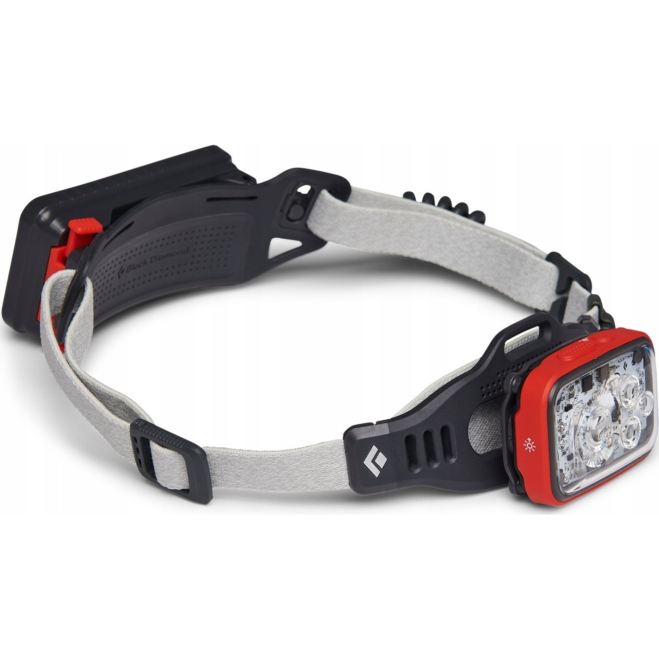 BLACK DIAMOND Distance 1500 LED fejlámpa szürke-piros (BD6206948001ALL1)