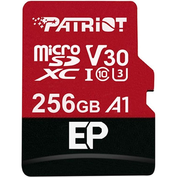 PATRIOT 256GB SD micro (SDXC Class 10 UHS-I V30) (PEF256GEP31MCX) EP memória kártya