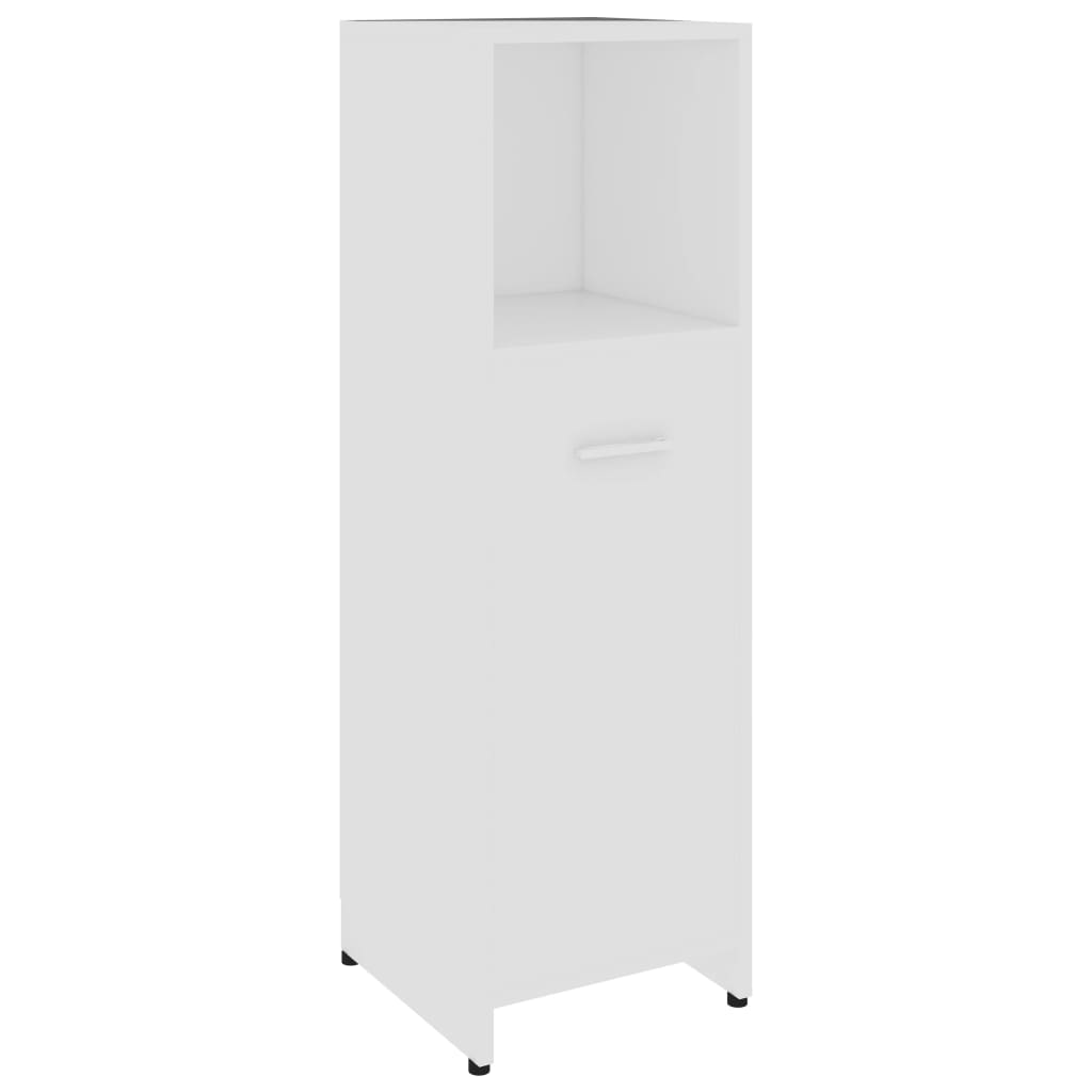 fehér forgácslap fürdőszobaszekrény 30 x 30 x 95 cm (802588)