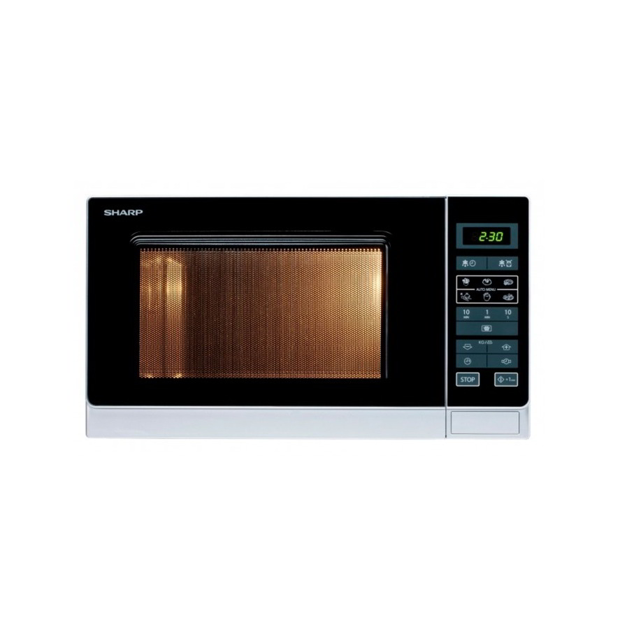 Sharp R-342INW Szabadonálló Mikrohullámú sütő 25L 900W - Ezüst (18100101)