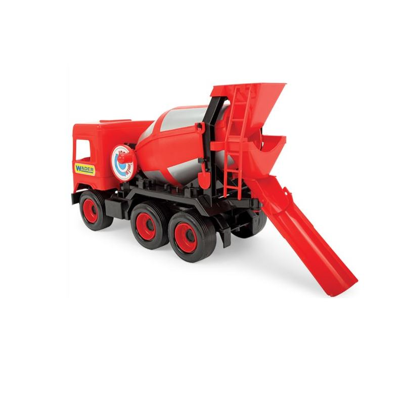 Wader Middle Truck Betonkeverő autó 43cm piros (32114) (wa32114)