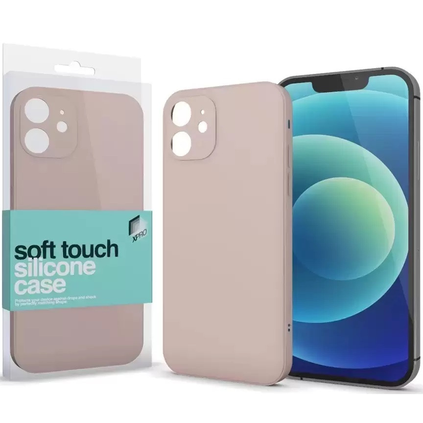 Apple iPhone X / XS, Szilikon tok, Xprotector Soft Touch Slim, púder-pink (1221740000009)