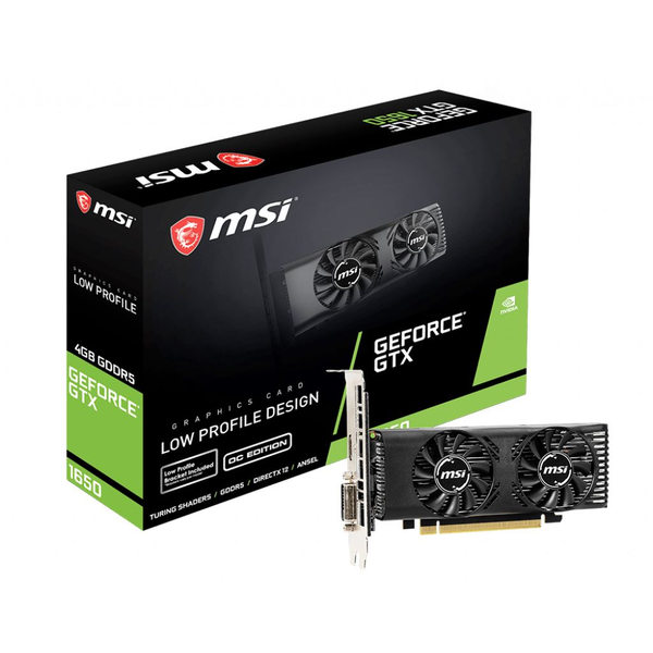 MSI GeForce GTX 1650 4GT LP OC NVIDIA 4 GB GDDR5